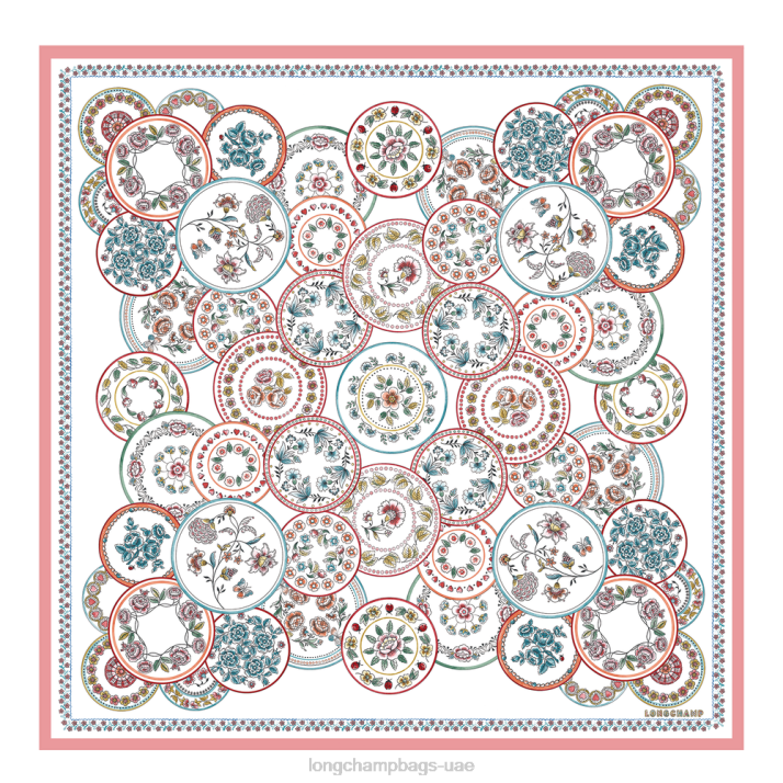 Longchamp مجموعة ربيع / صيف 2022 وشاح من الحرير نحيف D2LB1042