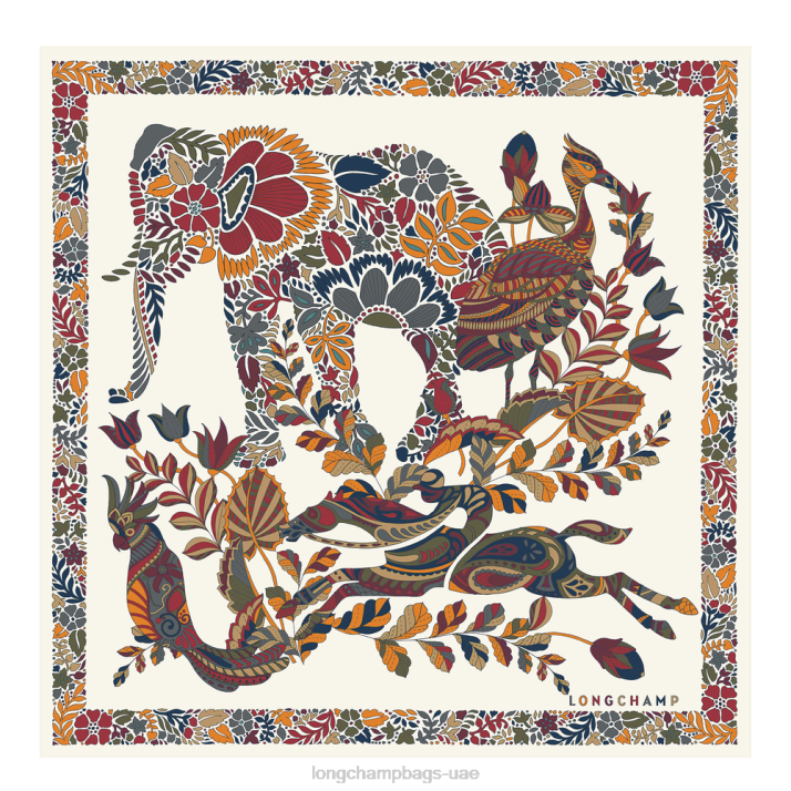 Longchamp مجموعة ربيع / صيف 2023 وشاح حرير 50 نحيف D2LB1004