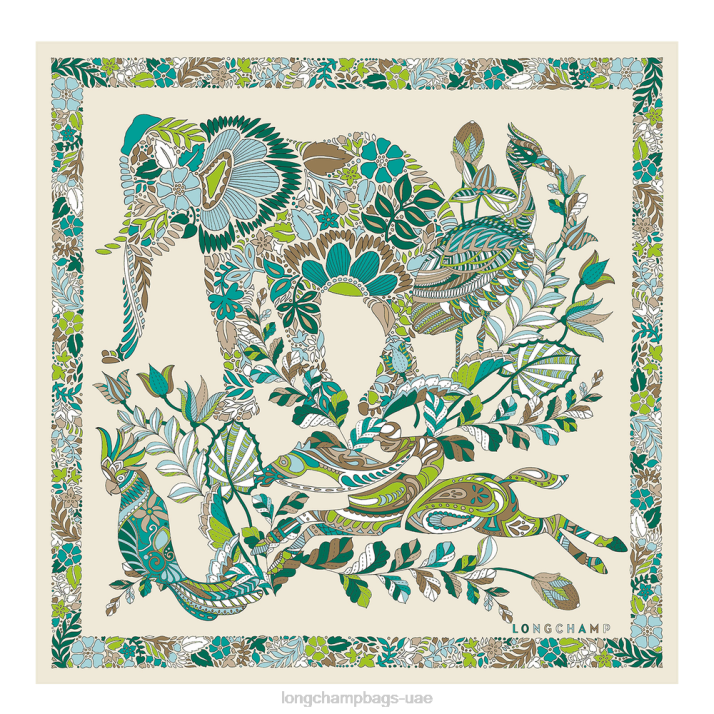 Longchamp مجموعة ربيع / صيف 2023 وشاح حرير 50 نحيف D2LB1007