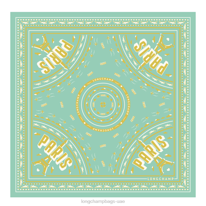 Longchamp مجموعة ربيع / صيف 2023 وشاح حرير 50 نحيف D2LB1017