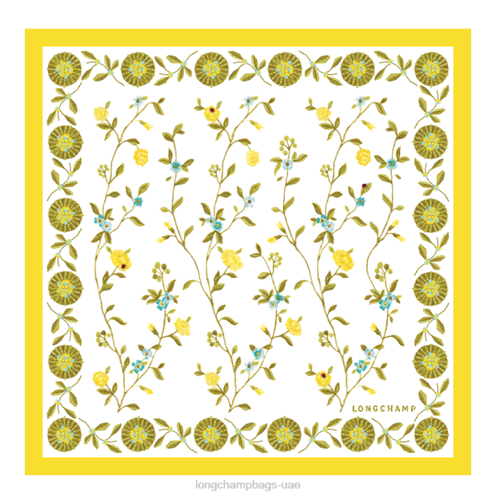 Longchamp مجموعة ربيع / صيف 2023 وشاح حرير 50 نحيف D2LB1019