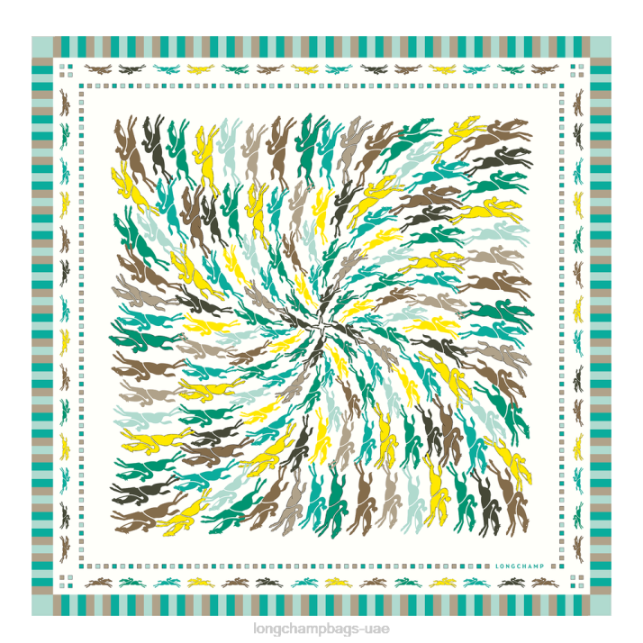 Longchamp ربيع / صيف 2023 مجموعة وشاح الحرير 70 نحيف D2LB1029