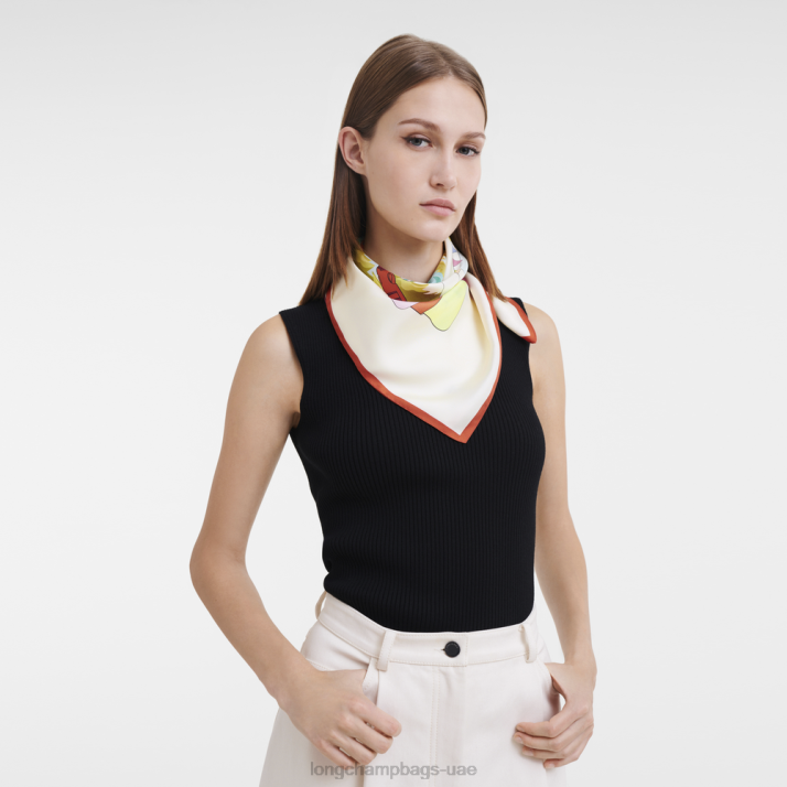 Longchamp ربيع / صيف 2023 مجموعة وشاح الحرير 70 نحيف D2LB1033