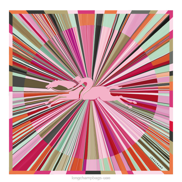 Longchamp ربيع / صيف 2023 مجموعة وشاح الحرير 70 نحيف D2LB1037