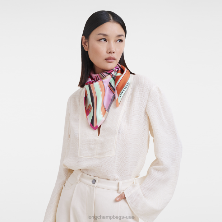 Longchamp ربيع / صيف 2023 مجموعة وشاح الحرير 70 نحيف D2LB1037