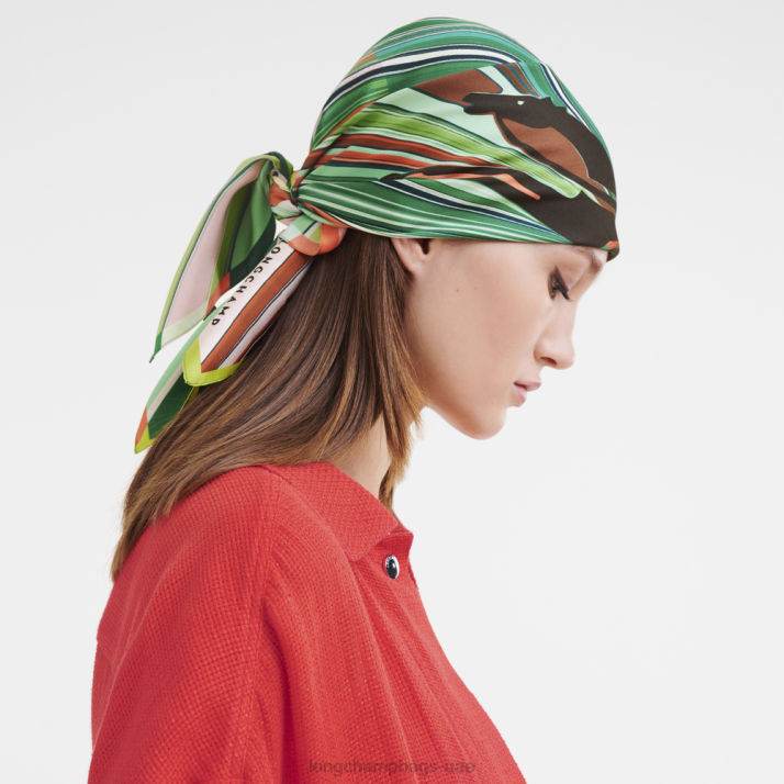 Longchamp ربيع / صيف 2023 مجموعة وشاح الحرير 70 نحيف D2LB1038