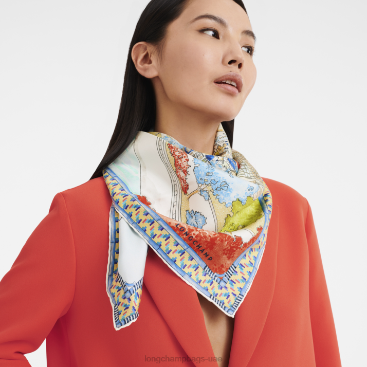 Longchamp ربيع / صيف 2023 مجموعة وشاح الحرير 90 نحيف D2LB1043