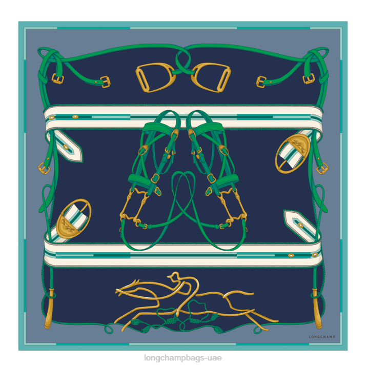 Longchamp ربيع / صيف 2023 مجموعة وشاح الحرير 90 نحيف D2LB1046