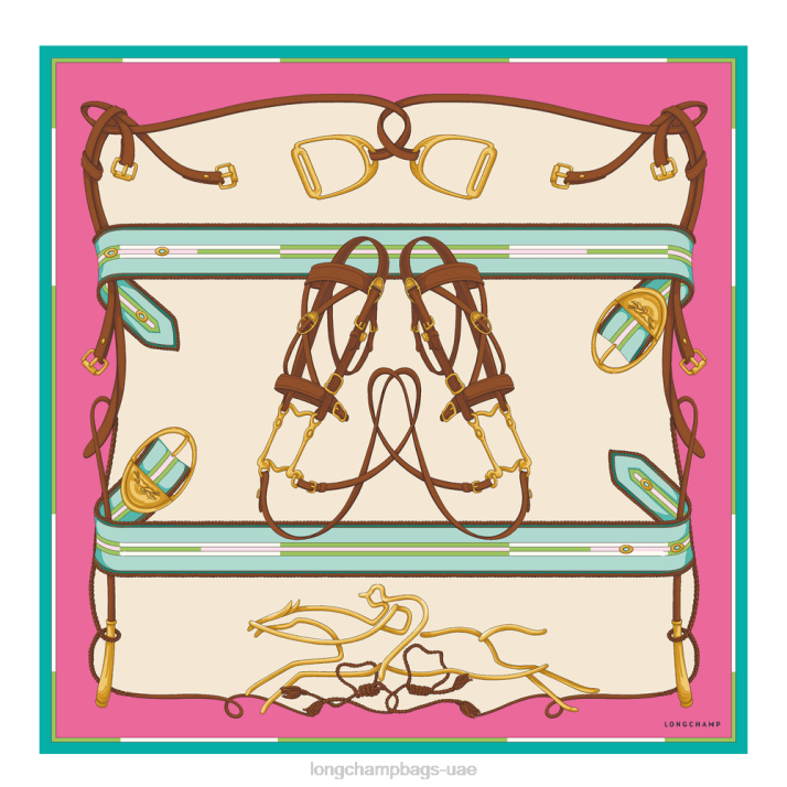 Longchamp ربيع / صيف 2023 مجموعة وشاح الحرير 90 نحيف D2LB1047