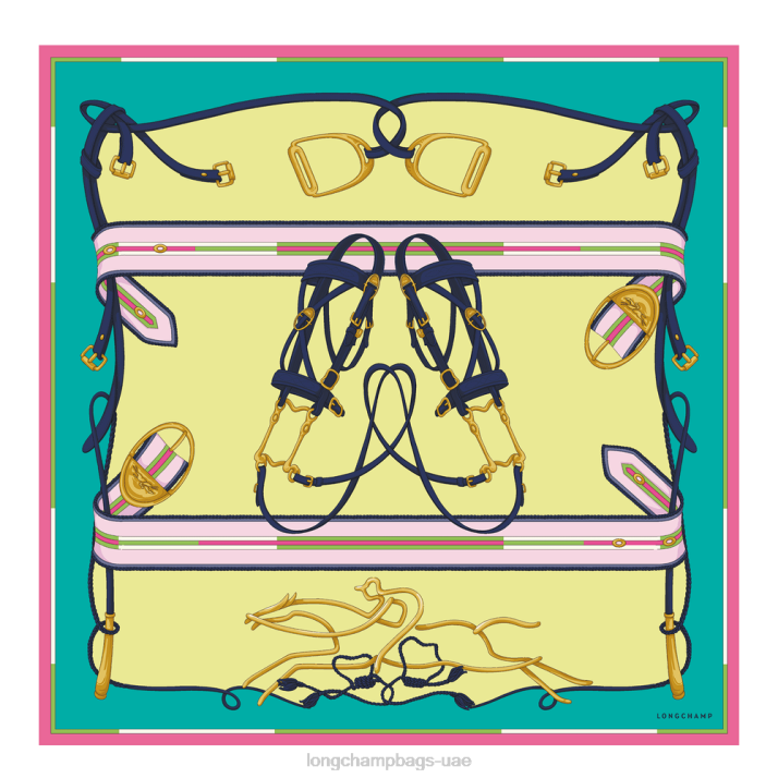 Longchamp ربيع / صيف 2023 مجموعة وشاح الحرير 90 نحيف D2LB1048