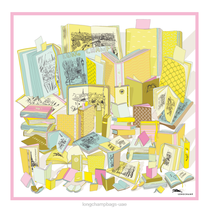 Longchamp ربيع / صيف 2023 مجموعة وشاح الحرير 90 نحيف D2LB1050