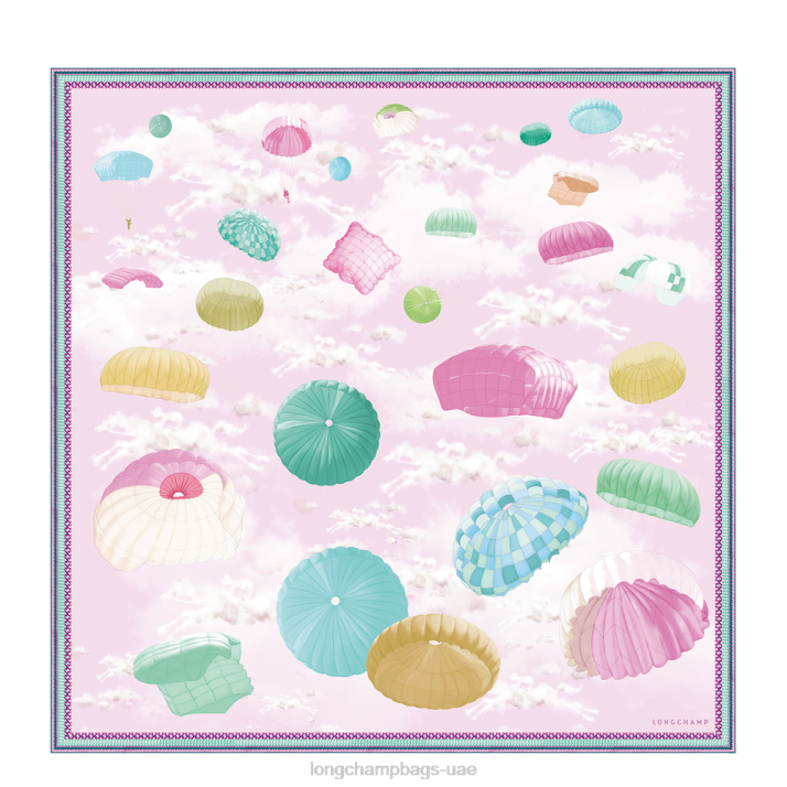 Longchamp ربيع / صيف 2023 مجموعة وشاح الحرير 90 نحيف D2LB1052