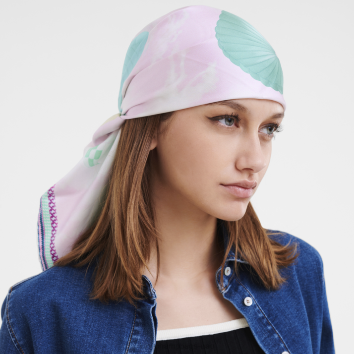 Longchamp ربيع / صيف 2023 مجموعة وشاح الحرير 90 نحيف D2LB1052