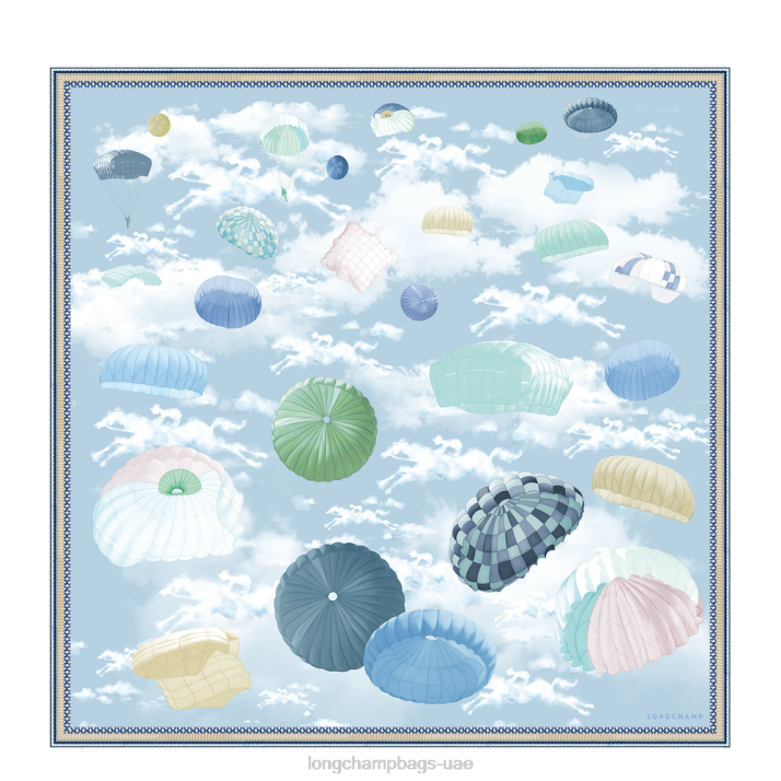 Longchamp ربيع / صيف 2023 مجموعة وشاح الحرير 90 نحيف D2LB1054