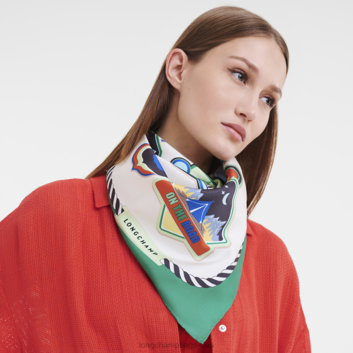 Longchamp ربيع / صيف 2023 مجموعة وشاح الحرير 90 نحيف D2LB1058