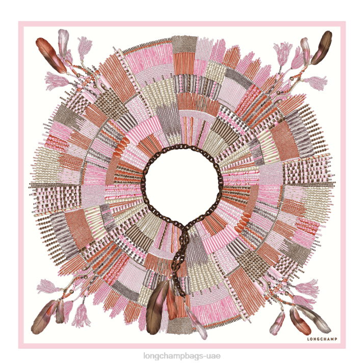 Longchamp ربيع / صيف 2023 مجموعة وشاح الحرير 90 نحيف D2LB1059