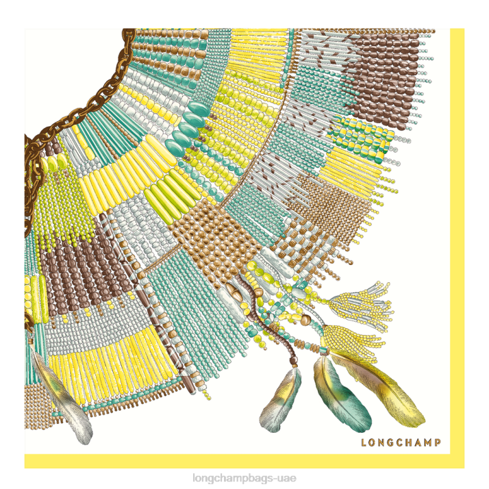 Longchamp ربيع / صيف 2023 مجموعة وشاح الحرير 90 نحيف D2LB1060