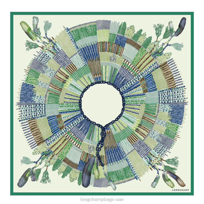 Longchamp ربيع / صيف 2023 مجموعة وشاح الحرير 90 نحيف D2LB1061