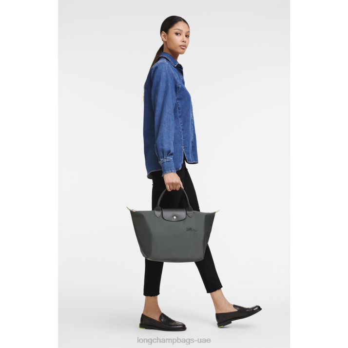 Longchamp حقيبة يد لو بلاج خضراء م نحيف D2LB194