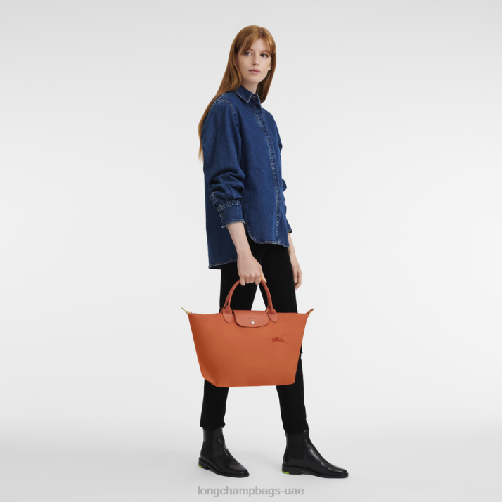 Longchamp حقيبة يد لو بلاج خضراء م نحيف D2LB196