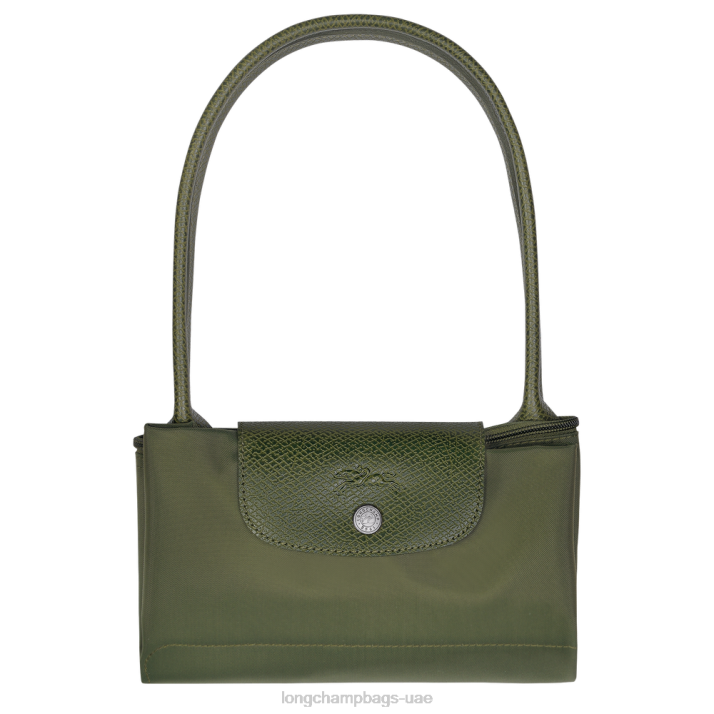 Longchamp حقيبة حمل لو بلاج خضراء م نحيف D2LB29
