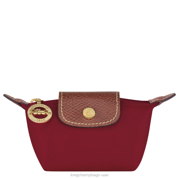 Longchamp محفظة النقود المعدنية الأصلية لو بلاج نحيف D2LB501