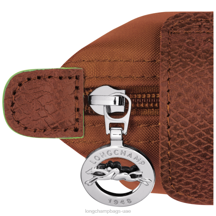 Longchamp محفظة النقود المعدنية الخضراء لو بلاج نحيف D2LB508