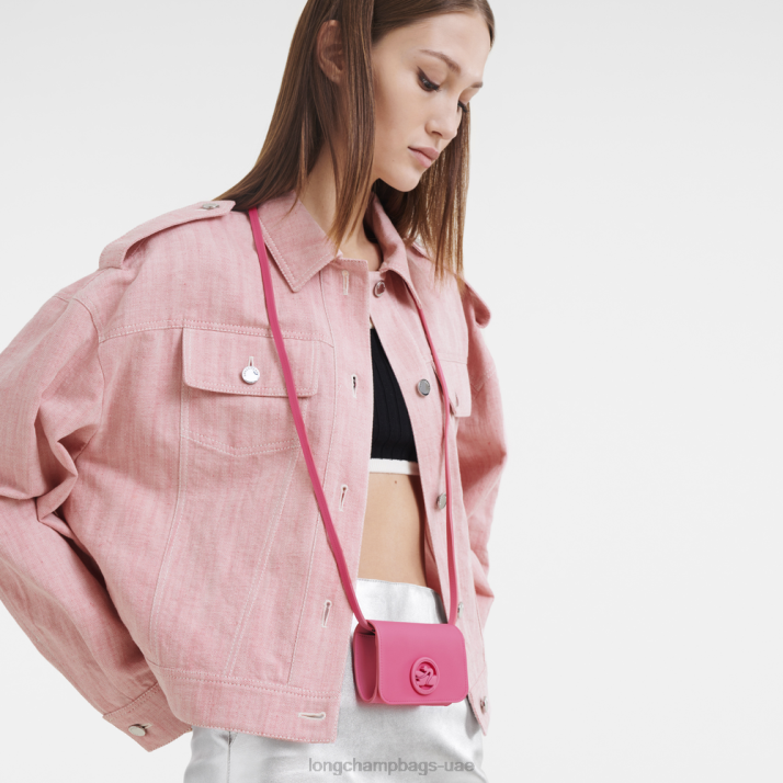 Longchamp محفظة النقود المعدنية الهرولة مربع مع الدانتيل والجلود نحيف D2LB515