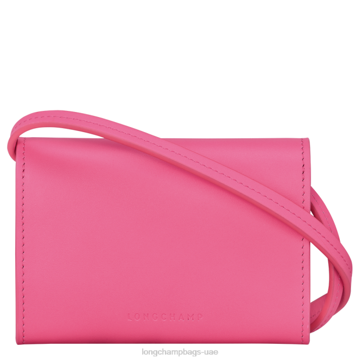 Longchamp محفظة النقود المعدنية الهرولة مربع مع الدانتيل والجلود نحيف D2LB515