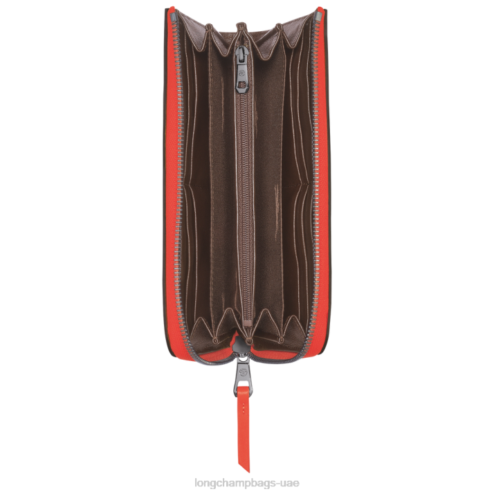 Longchamp محفظة ثلاثية الأبعاد مع الرمز البريدي حولها نحيف D2LB623