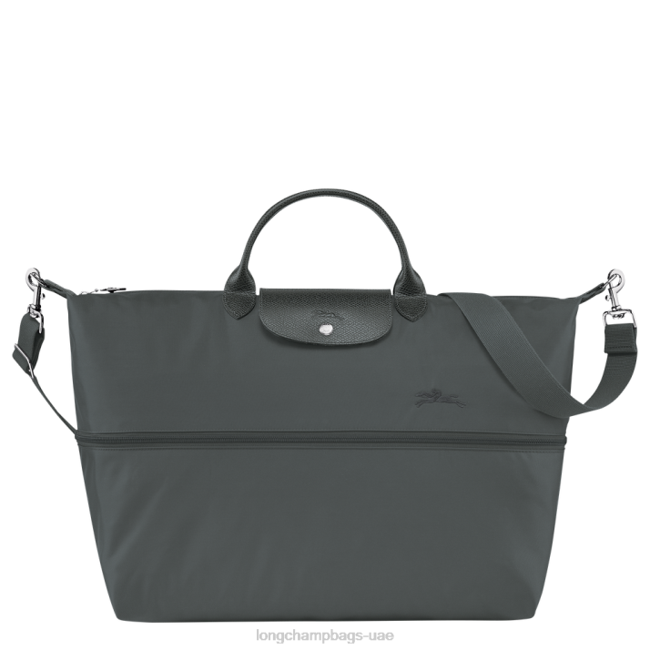 Longchamp حقيبة سفر لو بلاج خضراء قابلة للتوسيع نحيف D2LB803