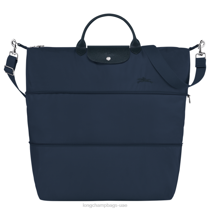 Longchamp حقيبة سفر لو بلاج خضراء قابلة للتوسيع نحيف D2LB804