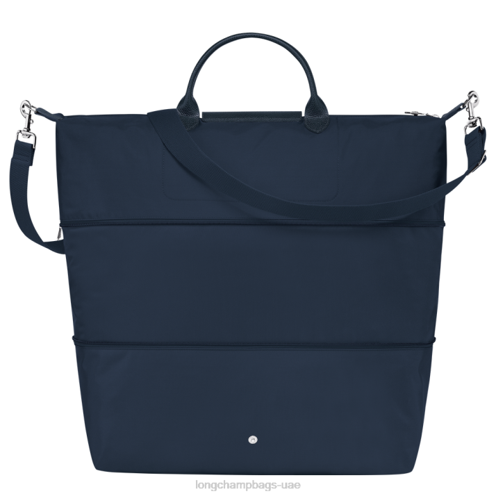 Longchamp حقيبة سفر لو بلاج خضراء قابلة للتوسيع نحيف D2LB804