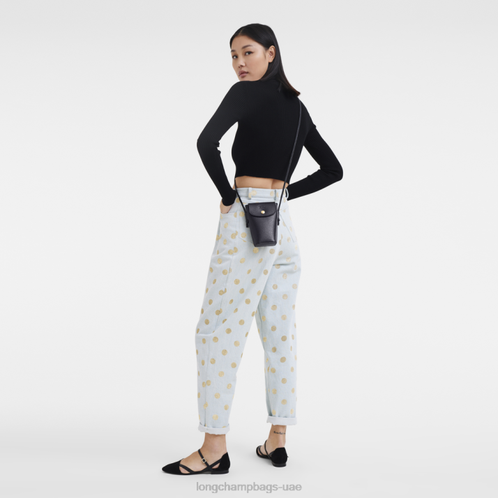 Longchamp جراب هاتف epure مع الدانتيل والجلود نحيف D2LB706