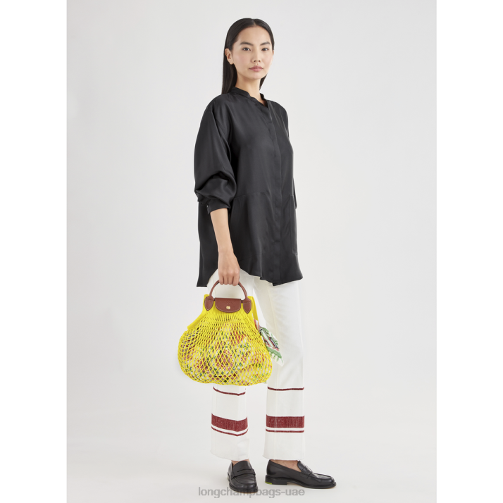 Longchamp حقيبة شبكية لو بلاج l نحيف D2LB2