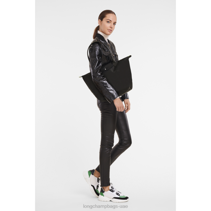 Longchamp حقيبة حمل لو بلاج خضراء l نحيف D2LB30