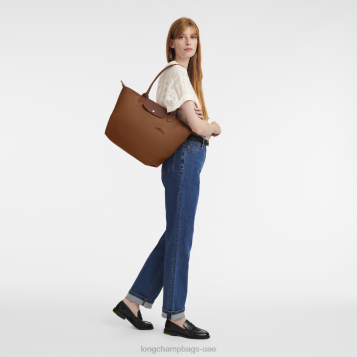 Longchamp حقيبة حمل لو بلاج خضراء l نحيف D2LB404
