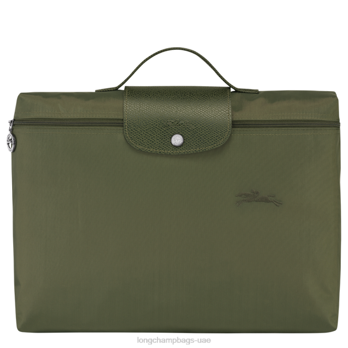 Longchamp مجلد المستندات الأخضر le pliage رجال D2LB493
