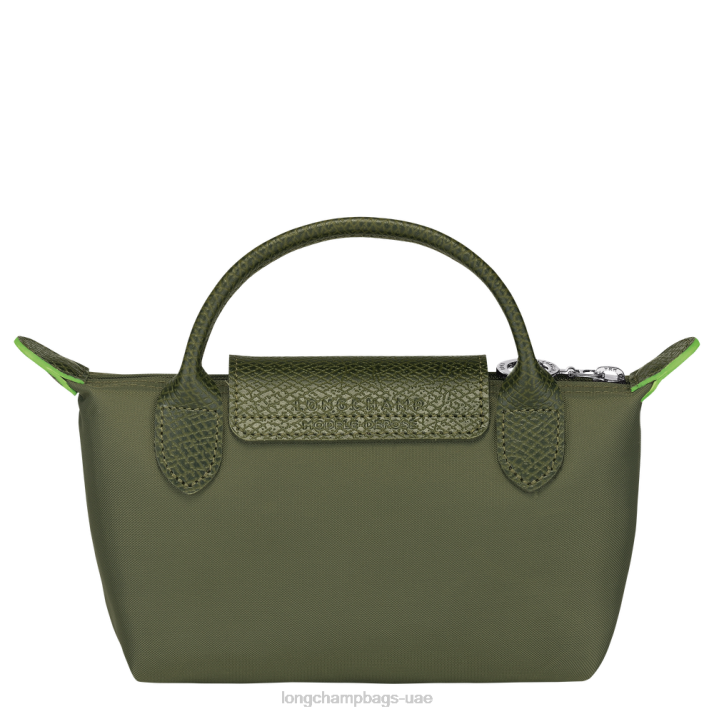 Longchamp الحقيبة الخضراء le pliage مع مقبض نحيف D2LB670