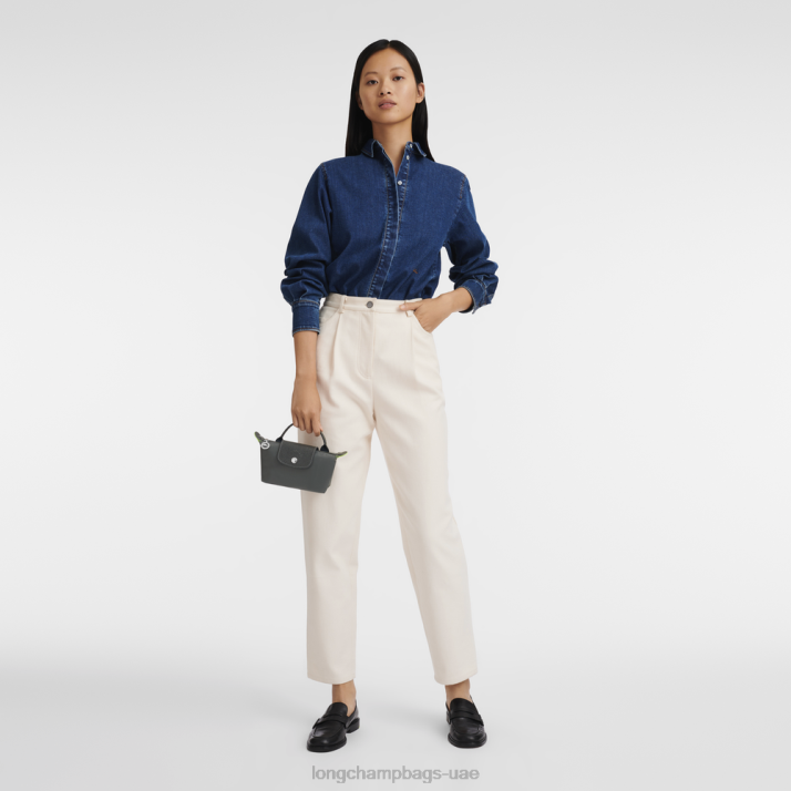Longchamp الحقيبة الخضراء le pliage مع مقبض نحيف D2LB672