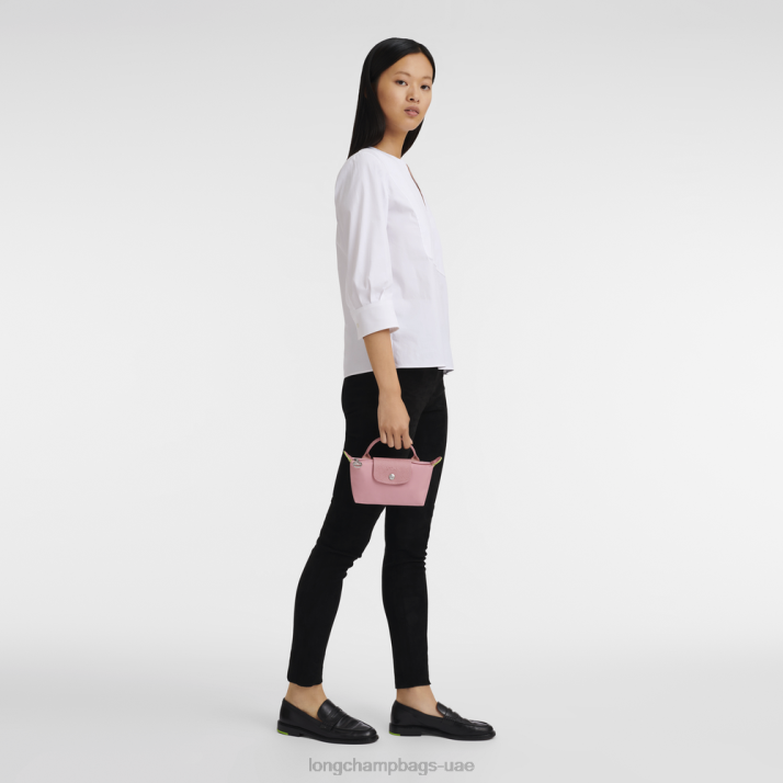 Longchamp الحقيبة الخضراء le pliage مع مقبض نحيف D2LB675