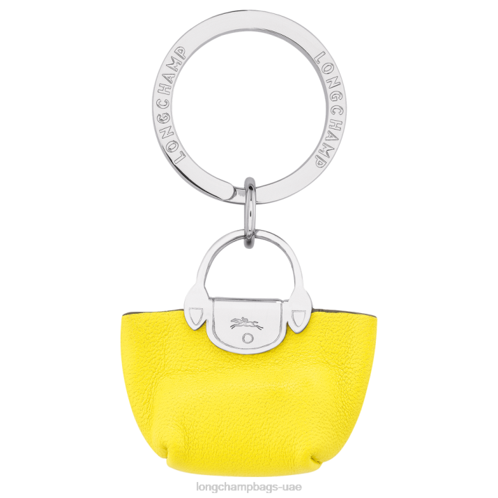 Longchamp le pliage cuir حلقات المفاتيح pliage نحيف D2LB736