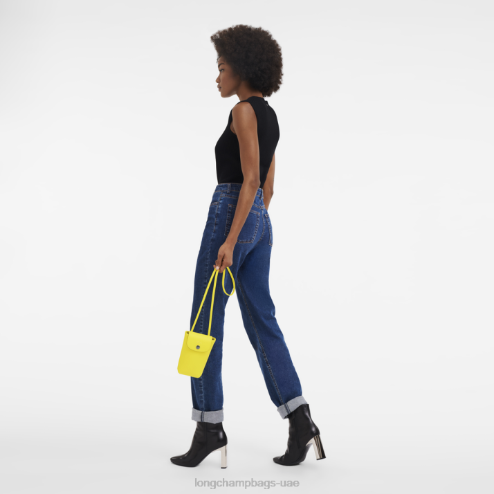 Longchamp جراب هاتف le pliage xtra مع دانتيل من الجلد نحيف D2LB719