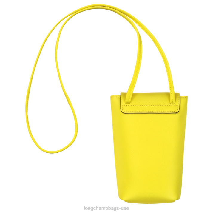 Longchamp جراب هاتف le pliage xtra مع دانتيل من الجلد نحيف D2LB719