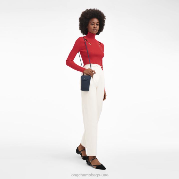 Longchamp جراب هاتف le pliage xtra مع دانتيل من الجلد نحيف D2LB720