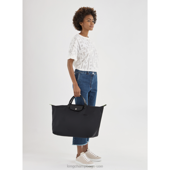 Longchamp حقيبة سفر لو بلاج خضراء s نحيف D2LB786