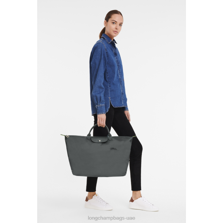 Longchamp حقيبة سفر لو بلاج خضراء s نحيف D2LB789